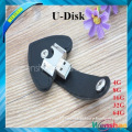 valentine's gift heart shape leather usb flash drive